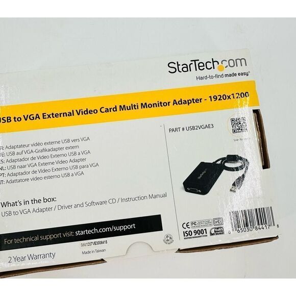 StarTech.com USB to VGA Multi Monitor External Video Card Adapter USB2VGAE2 - Picture 3 of 6